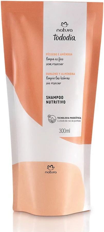 Repuesto shampoo tododia durazno y almendras 